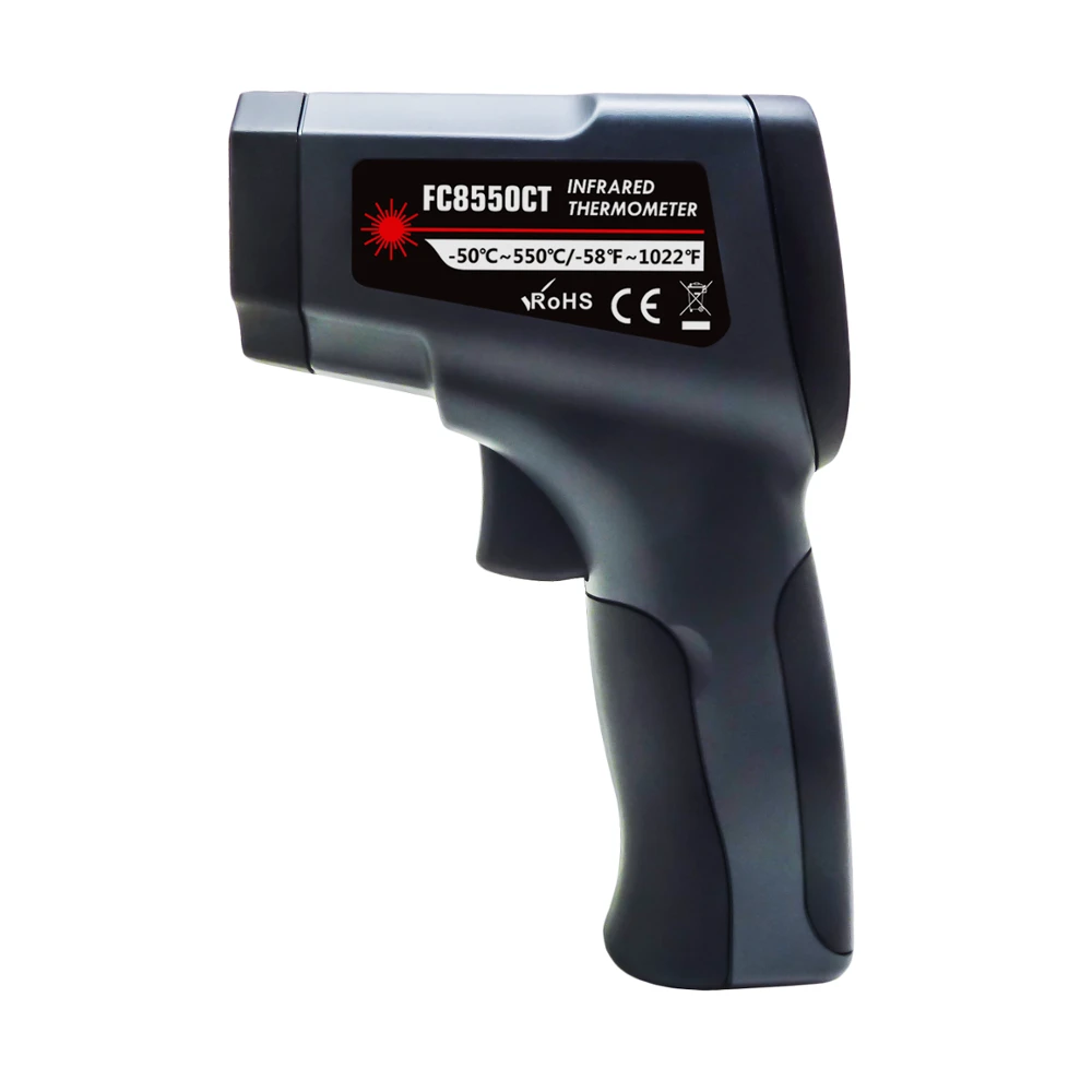 FC8550CT(-50-550C) Infrared Thermometer Temperature Gun Non-Contact Laser Digital Thermometers with Color LCD Screen
