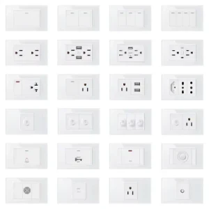 Fiko American Standard Footlight Switch Made of Tempered Glass Suitable for Home/Hotel Light Switch