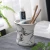 Import Five-piece Set artificial marble ceramics bathroom accessories set from China