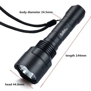 flashlight Design Multi-functional XPL-HI  high power Waterproof led flashlight accessories