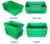 Import Food grade fruit vegetable plastic turnover crate from China