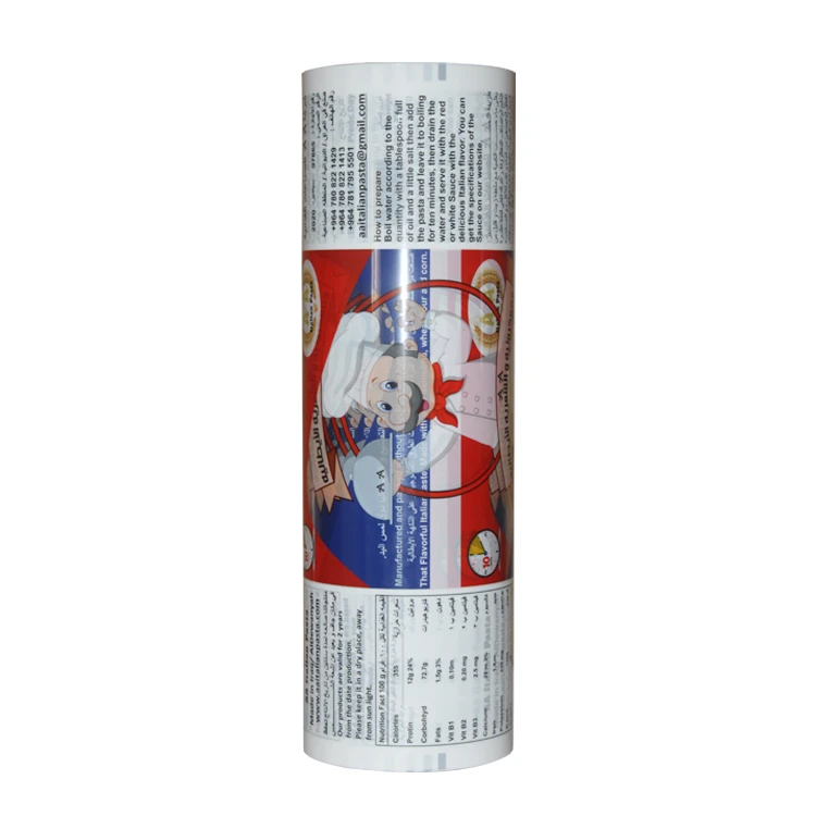 food packaging material  printing laminated plastic bags on rolls