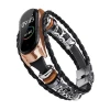 For XiaoMi 5 4 3 Strap, Fashion Beading Smartwatch Belt Leather Miband Mi Band 5 4 3 Watch Strap/