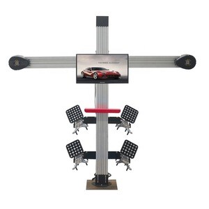four wheel alignment machine 3d with target parts