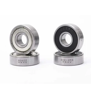 Free sample HXHV 608ZZ Bearing, Deep groove ball bearing 608z 608 zz 608zz for skateboard, skate bearings 608