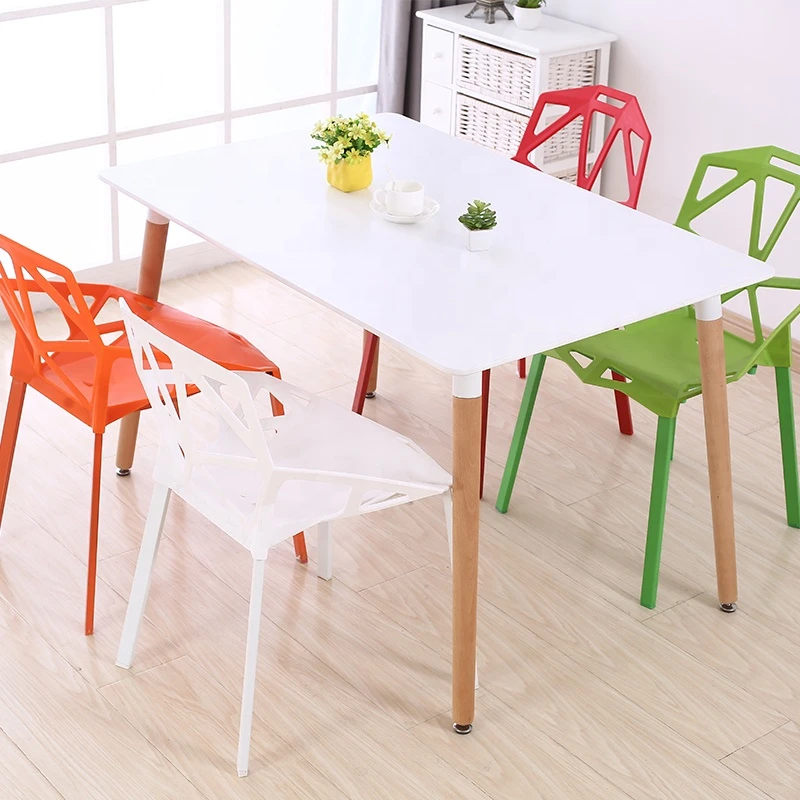 Free sample modern dining room furniture leisure PP plastic chair stacking dining chair wholesale cheap price