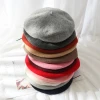 Free Shipping Pure Color 100% Wool Beret Women Berets