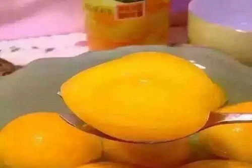 fresh canned mango  in syrup