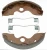 Import front disc brake pads rear drum brake shoe for two wheels Honda CG150 motorcycle from China