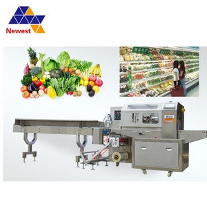 full automatic Flowpack Vegetable Packing Machine,Nitrogen tray vegetable packaging machine