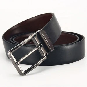 Full  Grain automatic buckle Cow Genuine Leather Belt For Man