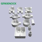 Full Range Black White Grey Colored Pvc Conduit Connectors Pipe Fittings Electrical Pvc Pipe Fitting