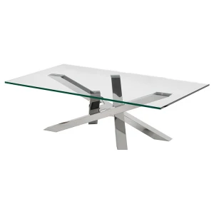 Furniture Best Selling Dining Tables Set Glass Stainless Steel Dining Table