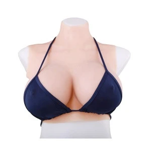 Half Body Style Breast Forms Crossdressing Silicone Breastplate