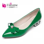G013 Autumn New Women Shoes Pointed Toe Patent Leather Pumps