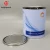 Import gallon metal round solvent tinplate small plain silver print lever lid paint tins can, printing water based paint container from China