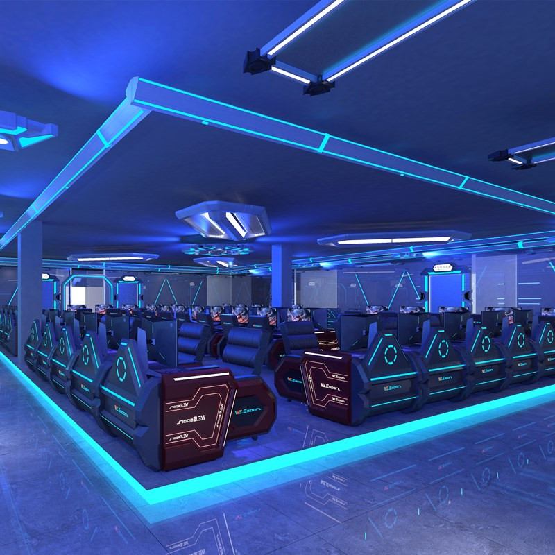 Buy Gaming Hotel Design And Decoration Game Center Light Design Esports ...