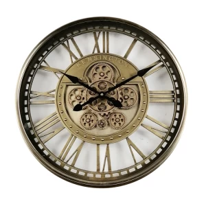garden decorative metal wall clock vintage rustic large gear clock
