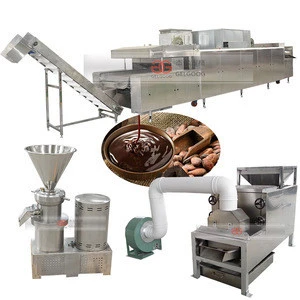 Gelgoog Raw Cacao Beans Processing Line Cocoa Chocolate Liquor Production Line
