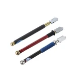 glass cutter with tungsten carbide scribing wheel tip and alloy handle