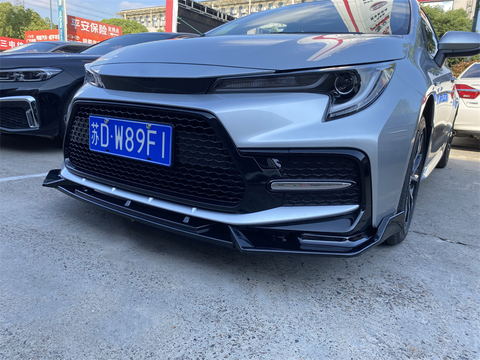 Buy Gloss Black Body Kit Front Bumper Lip For Toyota Levin-2021 Spoiler ...
