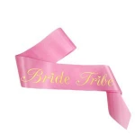 Gold bride letter printing bride to be sash bachelor party ladies decoration bachelorette sash