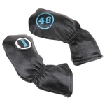 Golf Black Wedge Head Cover Puppy Cover 48 52 54 56 58 60 Degree 6PCS/SET