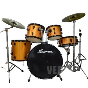 Good Design Compact Percussion Musical Instruments Full Size 5 Piece Drum Set For Sale
