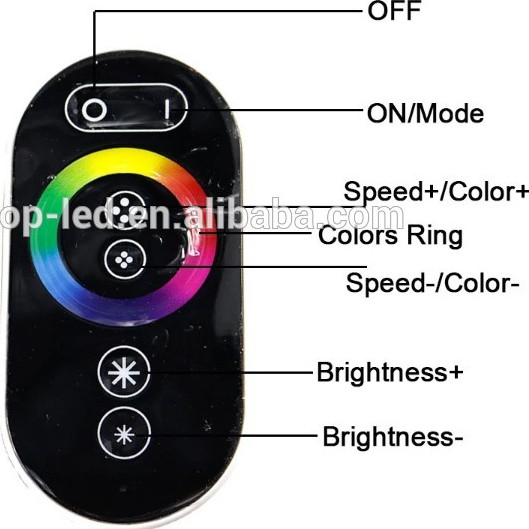 Buy Gt666 18a Wireless Controller Rf Touch Panel Led Dimmer Rgb Remote ...