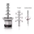 Import GZKITCHEN 6 Tiers Chocolate Fountain Stainless 5kg Commercial Party Chocolate Fountain Chocolate Waterfall 110V/220V/240V from China