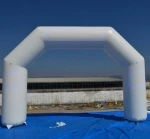 H1098 Inflatable Running Arch with LOGO print,Top quality sealed inflatable Gate/Finish line/Start line with hanging banner