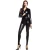 Import Halloween Cosplay Shiny Metallic Black Sexy Zentai Jumpsuit from China