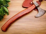 HAND FORGED DAMASCUS TOMAHAWK KNIFE, HATCHET, AXE, - SB-7471