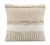Import Hand Woven with Fringe Cushion Cover Cream from India