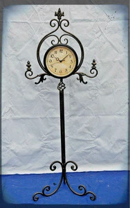 handicraft gifts home decor antique vintage floor standing metal clock grandfather antique floor clock