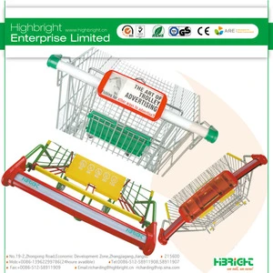 handle display board for shopping trolley