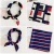 Import HB0042 Korean Style Elegant Women Square Silk Band Head Neck Feel Satin Scarf Skinny Hair Tie Band Small Fashion Square Scarf from China