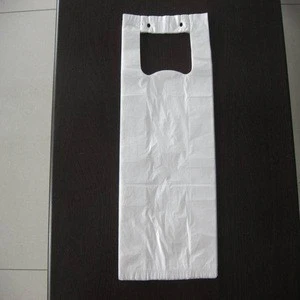 HDPE white blocked t-shirt bag