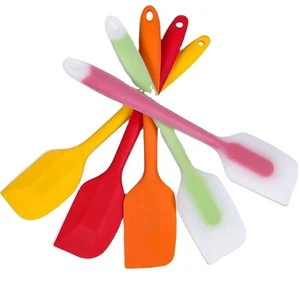 Heat Resistant Kitchen Cooking Utensil Rubber Silicone Spatula Turner Set