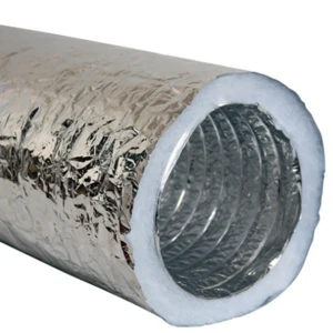 Heat Resistant Pipe Insulation Flexible Aluminum Foil Fan Duct