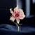 Import Heavy industry color zircon high-grade Lily corsage female elegant luxury atmosphere suit pin plant flowers from China