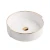 Import HEGII white gold luxury modern lavabo washbasin countertop ceramic bathroom sink vessel art face hand wash basin with gold line from China