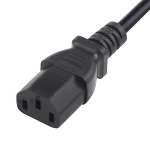 Heng-well UK 3 Pin Fused Plug Power Cable BS 1363  3 Prong Computer Power Cable