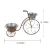 Import Hengfa palette metal artist home table decoration rusty antique bicycle bucket flower stand from China