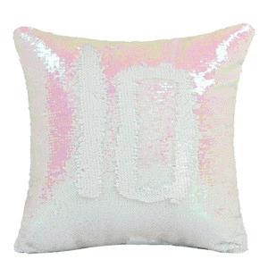 Hidden logo mermaid sequin decorative throw pillows custom cushion cover
