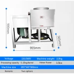 High-efficiency beater, beef ball and fish ball mincer, stainless steel meat grinder for commercial use