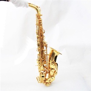 High end alto saxophone good quality chinese alto saxophone for entertainment Eb Key Tone Gold Color Yellow Brass Alto Saxophone