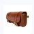 Import high-end custom motorcycle leather saddle bag waterproof bike frame bag tool bags for bike or motorcycle from China