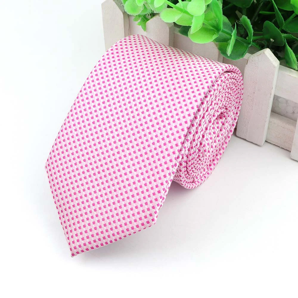 High Fashion Polka Dot Ties for Men Skinny Polyester 7cm Classic Cravat Narrow Silk Groom Wedding Party Business Necktie