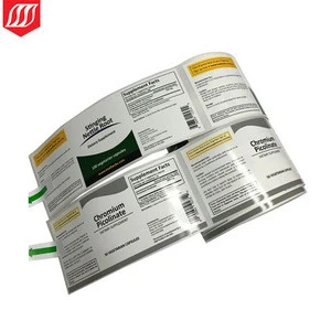 High gloss BOPP Perlized film labels ,white BOPP vinyl adhesive label stickers packed in roll